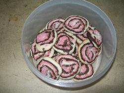 Tricoloured Pinwheel Cookies