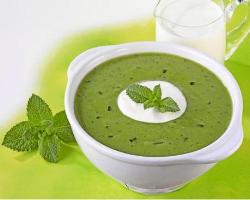 Minty Green Peas Soup