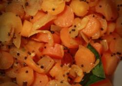Tempered Carrot Salad Or Carrot Tadka