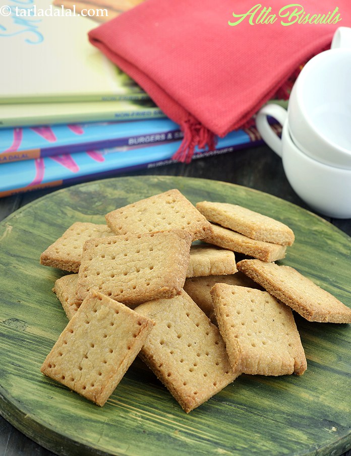 atta biscuits recipe | eggless atta biscuits | Indian style whole wheat ...