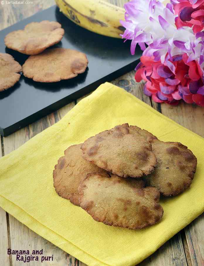 Banana and Rajgira Puri, Upvaas Recipe