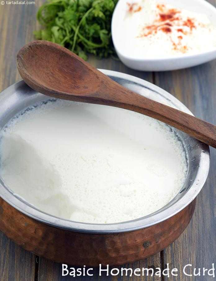 Basic Homemade Curd, Dahi Or Yogurt Using Cow's Milk