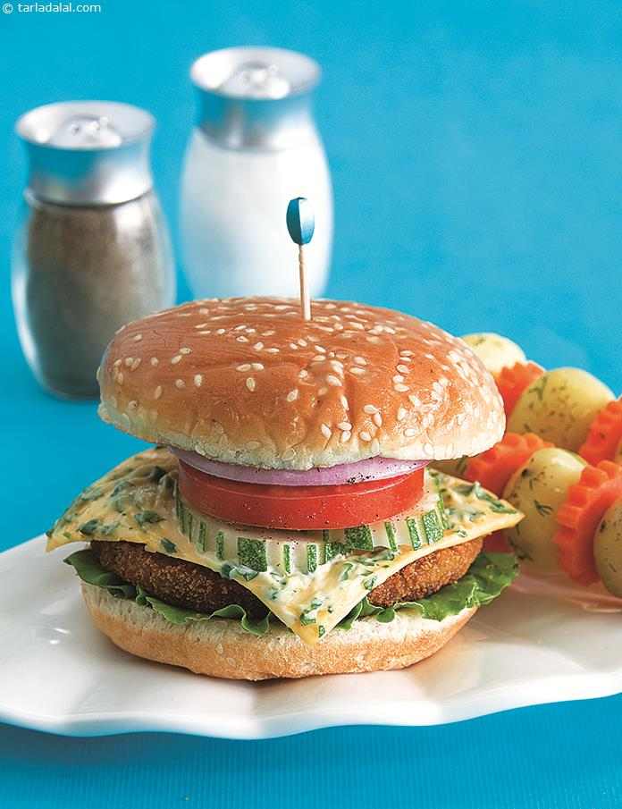 Broccoli Burger ( Burgers and Smoothies Recipe)