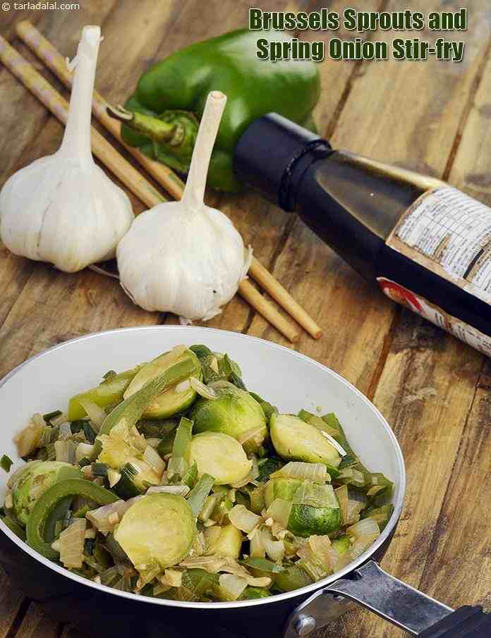 Brussels Sprouts and Spring Onion Stir-fry