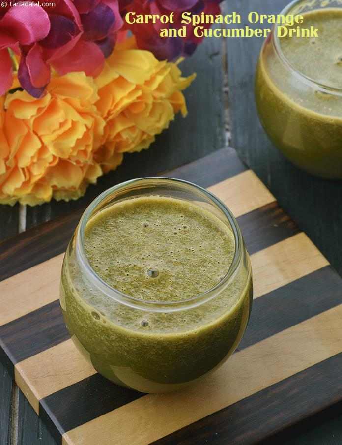 Carrot, Spinach, Orange and Cucumber Drink, Ibs Recipe