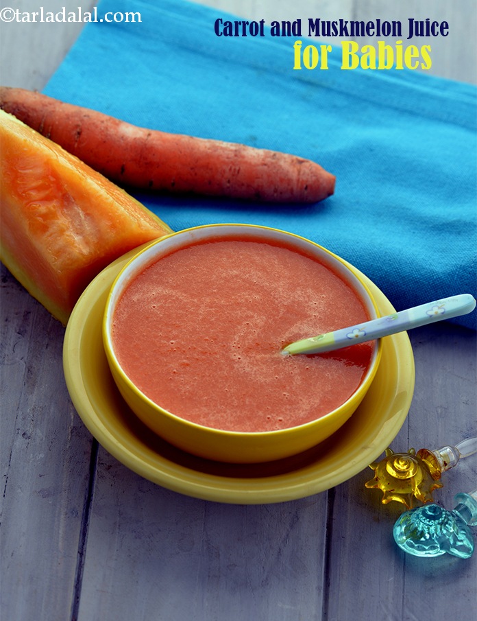 Carrot and Muskmelon Juice ( Baby and Toddler)