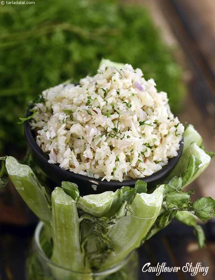 Cauliflower Stuffing (For Parathas) is extremely flavourful, as it is well supported by green chillies, cumin seeds and coriander. This will lend a wonderful flavour to the parathe, and also help keep them soft and succulent.