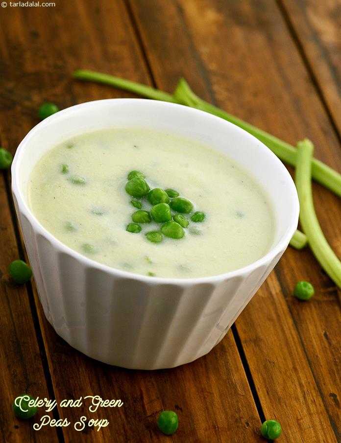Celery and Green Peas Soup