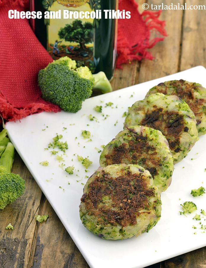 Cheese and Broccoli Tikkis, Cheese Cutlet Recipe