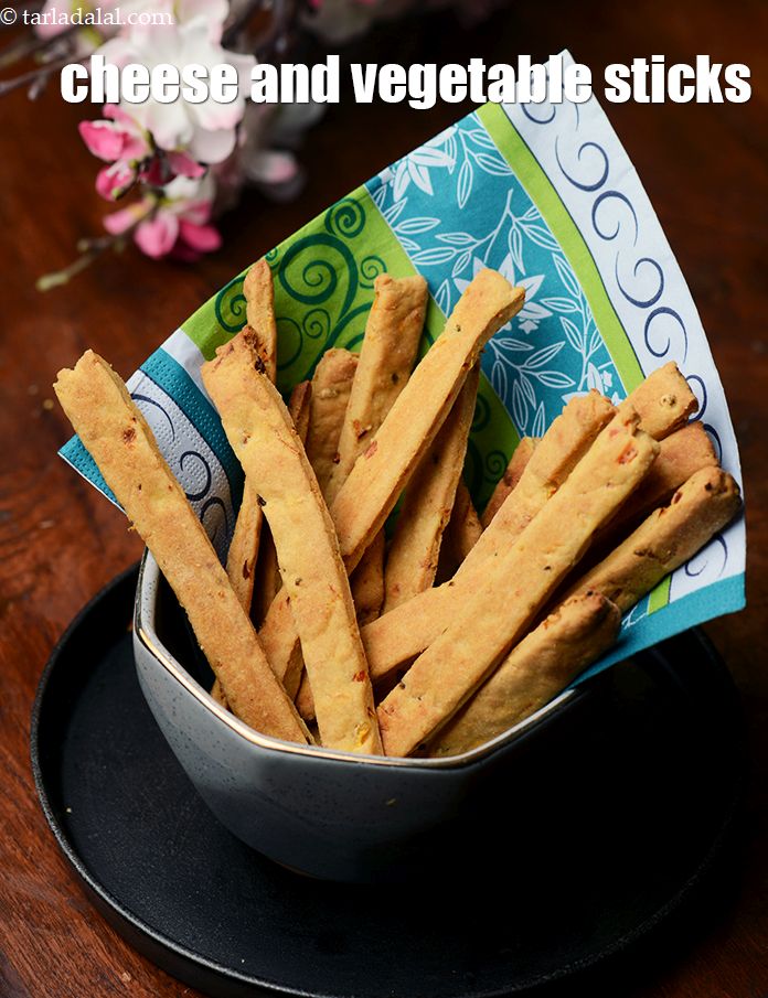 Cheese and Vegetable Sticks