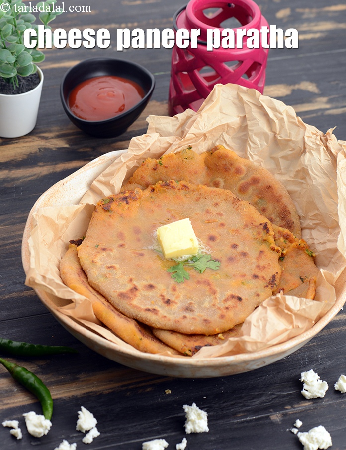 Cheese Paneer Paratha Recipe