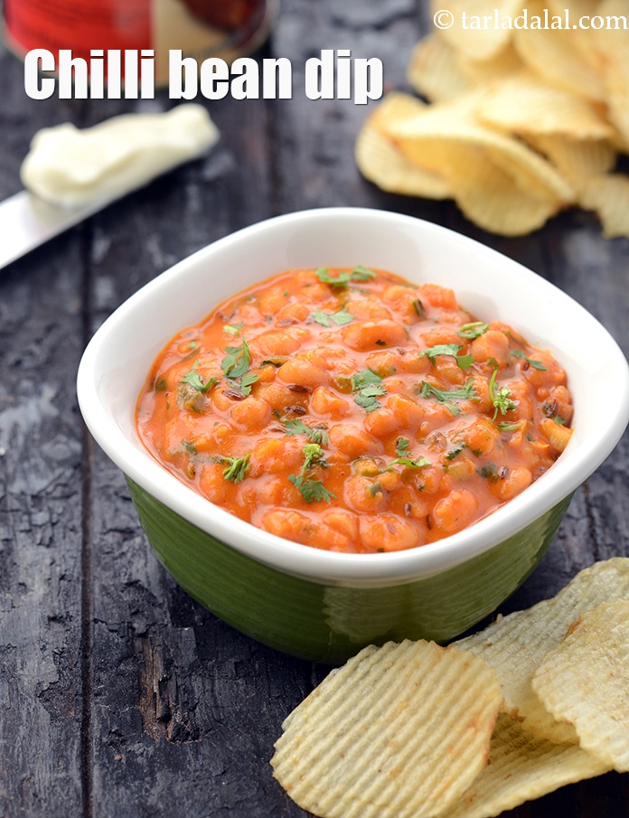 Chilli Bean Dip with Chips
