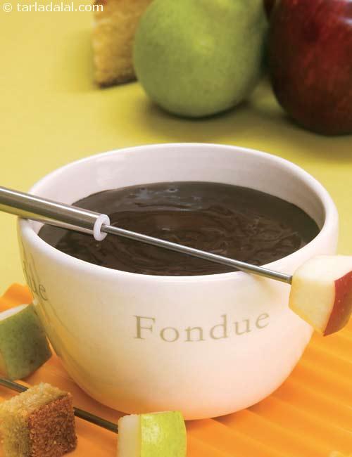 Chocolate Fondue ( Microwave Recipe )