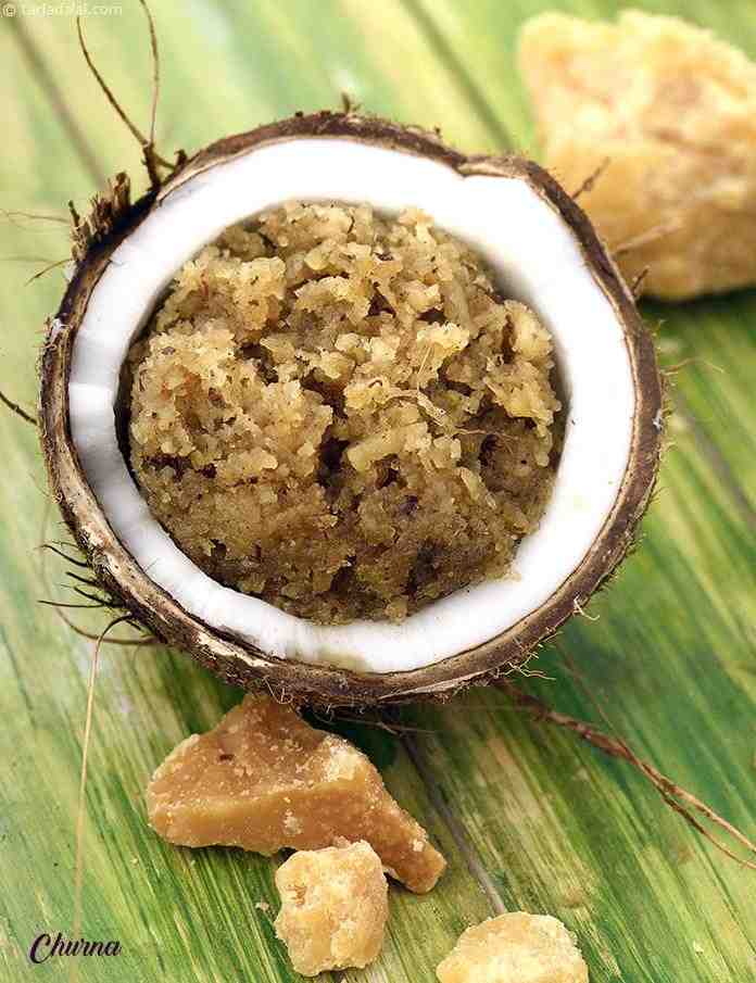 Coconut and jaggery, perked up with cardamom, is an all-time favourite in Konkan cuisine, especially as an accompaniment for Neer Dosa. 