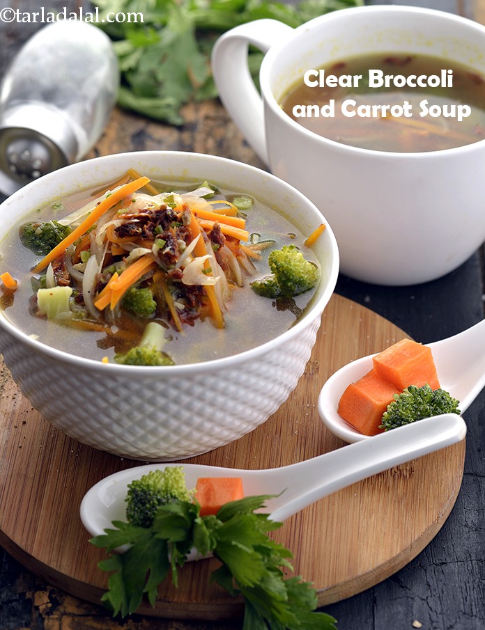 Clear Broccoli and Carrot Soup