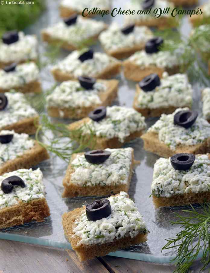 Cottage Cheese and Dill Canapés