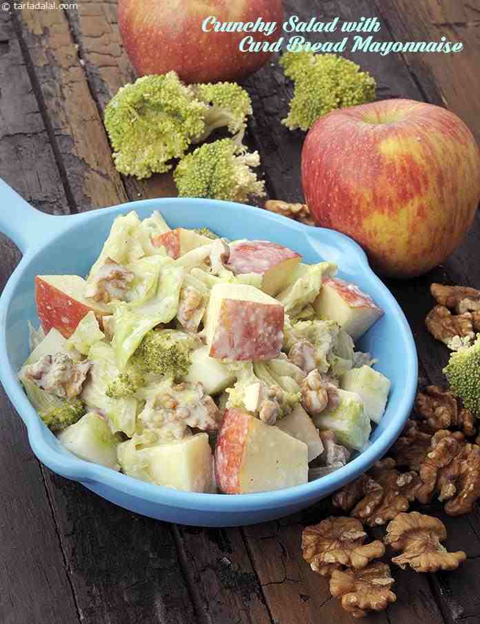 Crunchy Salad with Bread Mayonnaise, Protein Rich Recipe
