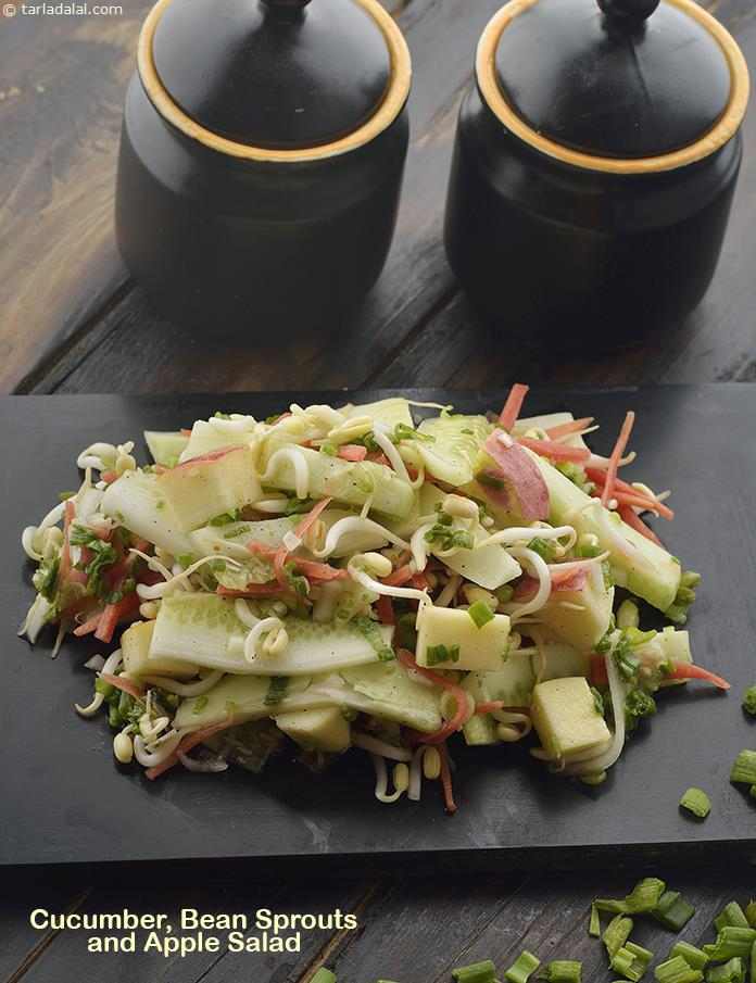 Cucumber, Bean Sprouts and Apple Salad