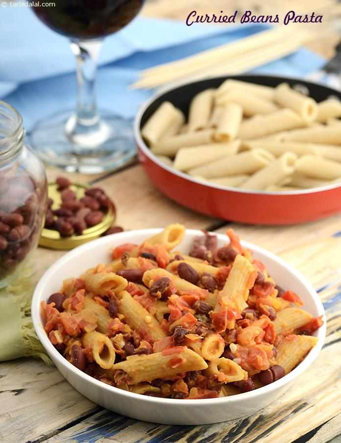 Curried Beans Pasta