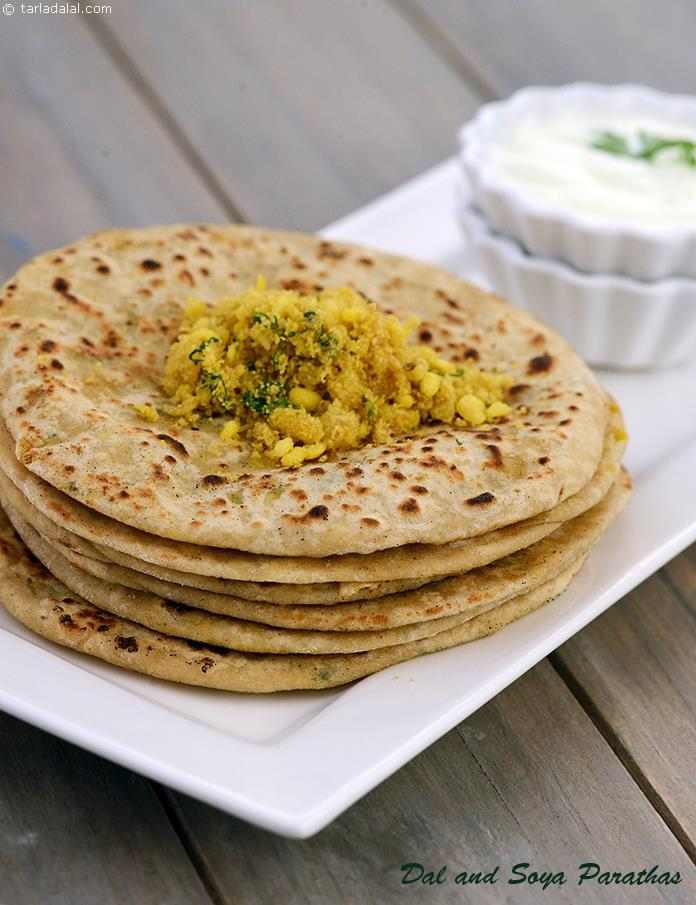 Dal and Soya Parathas