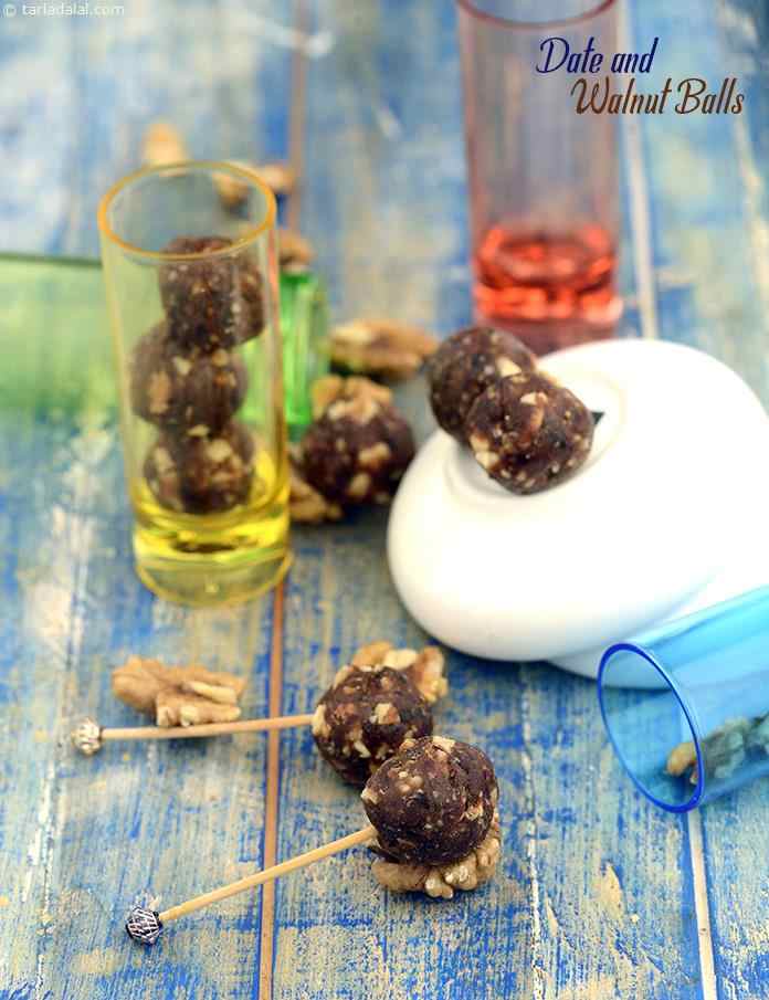 All it takes to make these Date and Walnut Balls is chop, mix and shape, yet it is so good. Thanks to sweet and sticky dates, this sweet requires no sugar, which means it is not too high on calories. 