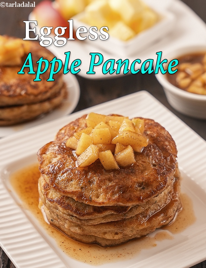 Eggless Apple Pancake