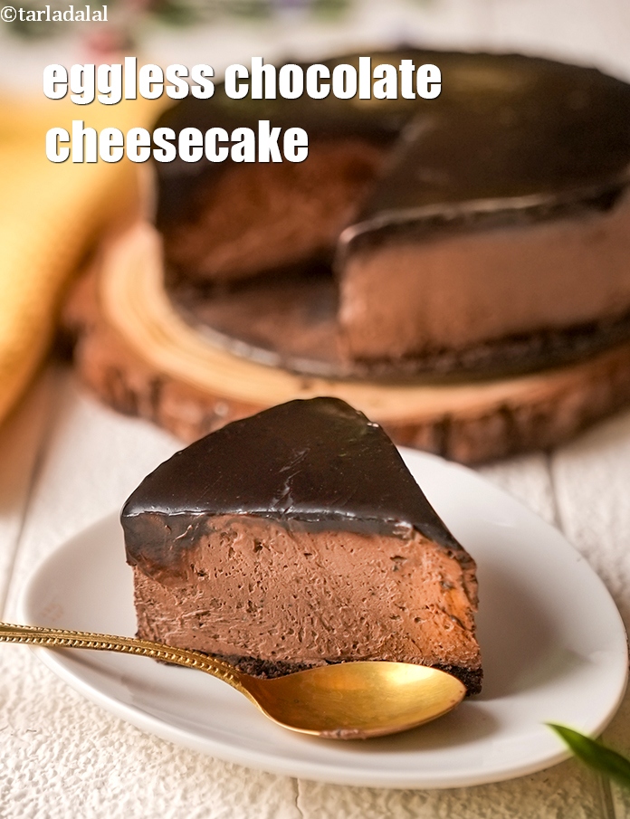 Eggless Chocolate Cheesecake Recipe