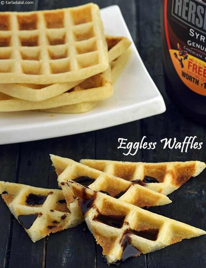 Eggless Waffles Recipe