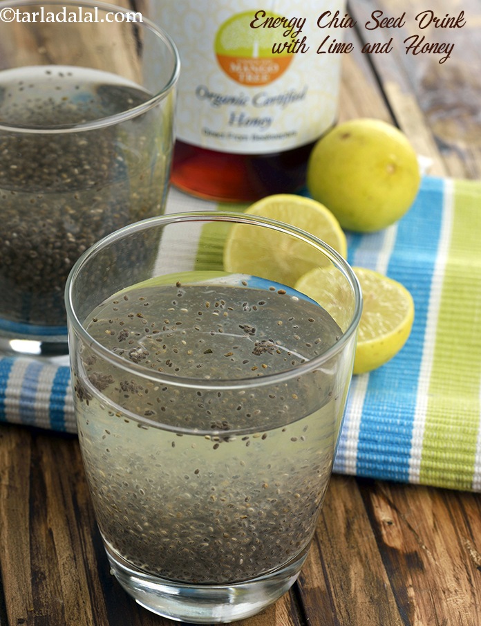 Energy Chia Seed Drink with Lime and Honey, For Endurance Athletes