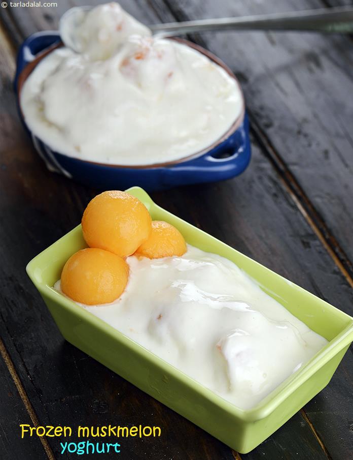 Frozen Muskmelon Yoghurt