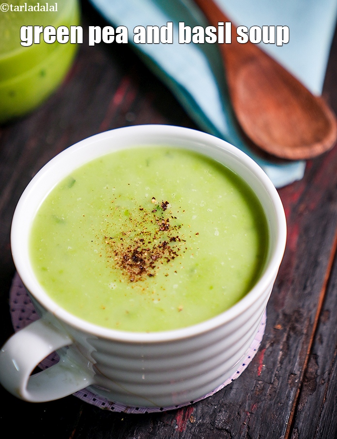 Green Pea and Basil Soup