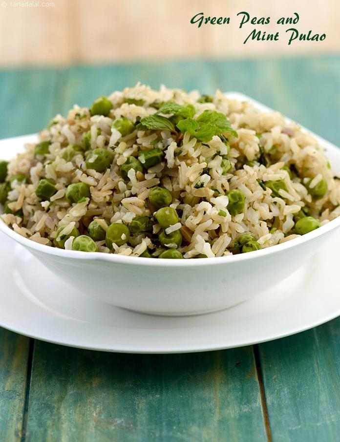 Green Peas and Mint Pulao