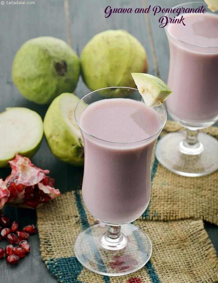 Guava and Pomegranate Drink, Peru Aur Anar ka Drink