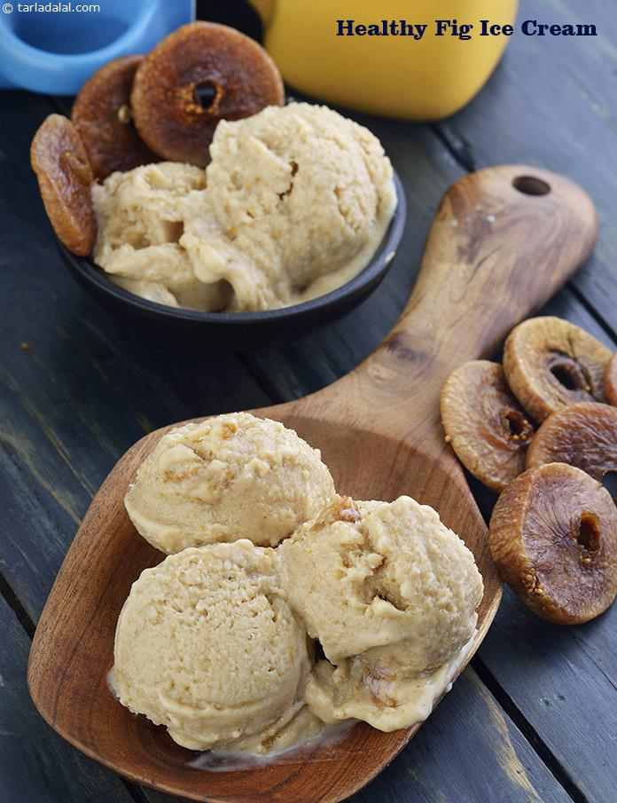 Healthy Fig Ice Cream, Anjeer Ice Cream Recipe