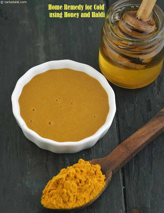 Home Remedy For Cold Using Honey and Haldi