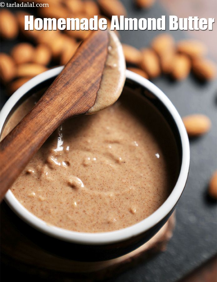 almond butter recipe, homemade Indian style almond butter, chunky healthy almond  butter