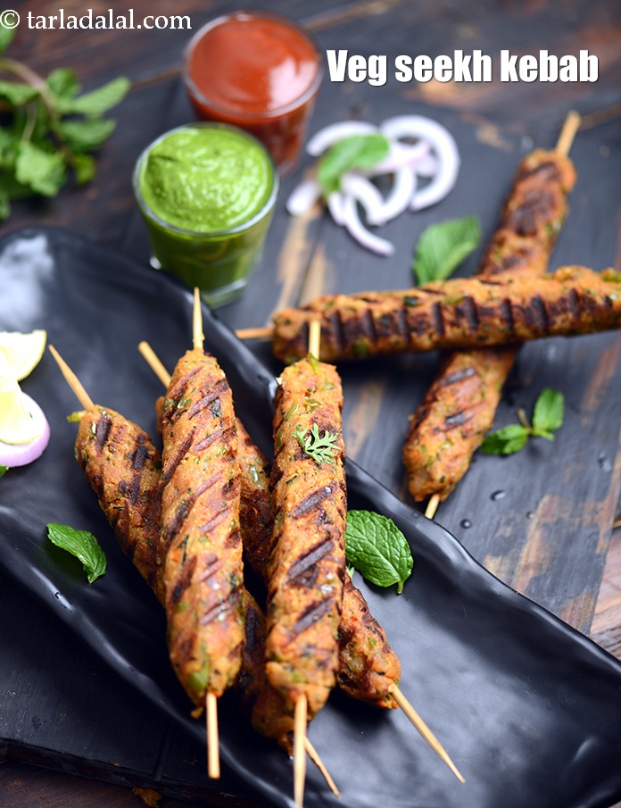 Indian Veg Seekh Kebab Without Tandoor Or Oven