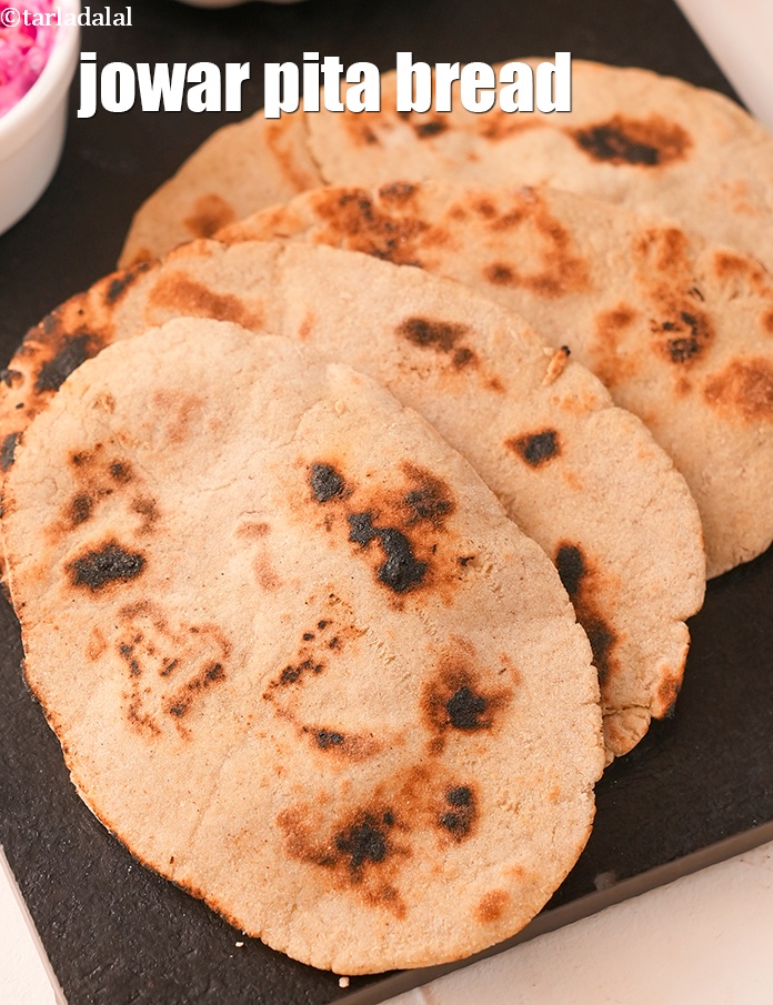 Jowar Pita Bread, Sorghum Pita Pockets