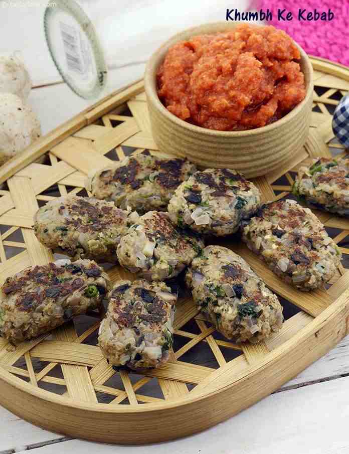 Khumbh Ke Kebab ( Healthy Starter Recipe )