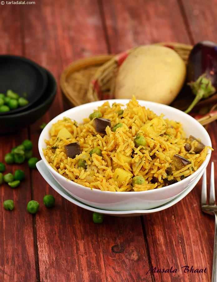 Masala Bhaat, a mildly-spiced rice delicacy.Maharashtrian food can safely be called simple yet intelligent. The ingredients are usually well-chosen, and cooked in a quick yet tasty way with minimal spices.