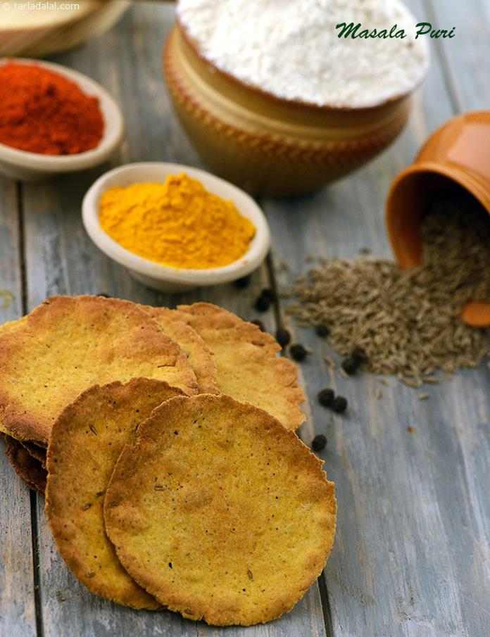 Masala Puri, Masala Puri For Chaat Recipes, Baked Masala Puri