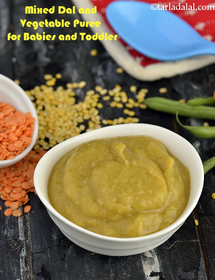 Mixed Dal and Vegetable Mash ( Baby and Toddler )