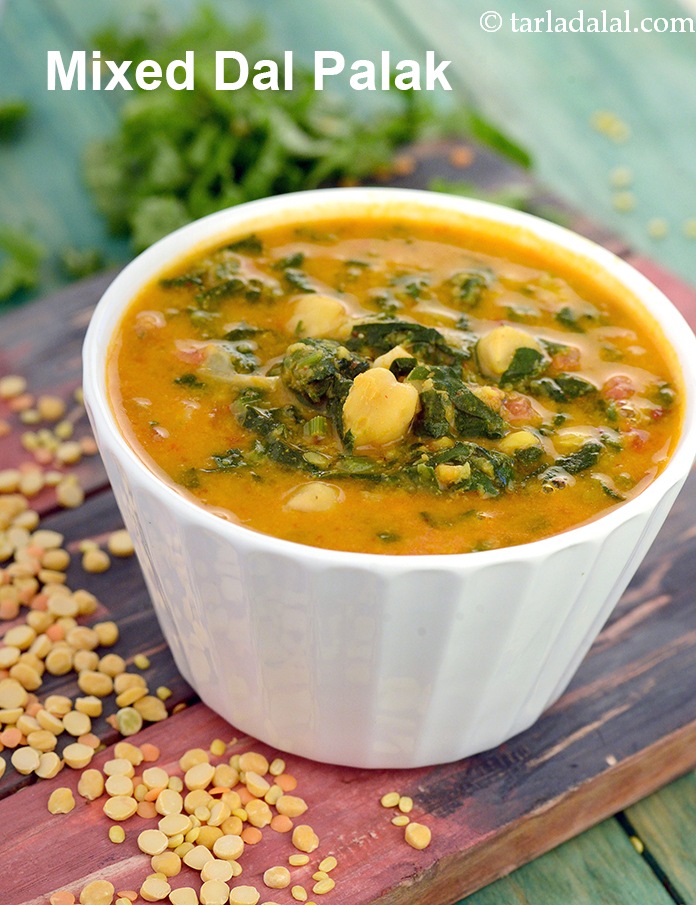 Mixed Dal with Spinach and Kabuli Chana