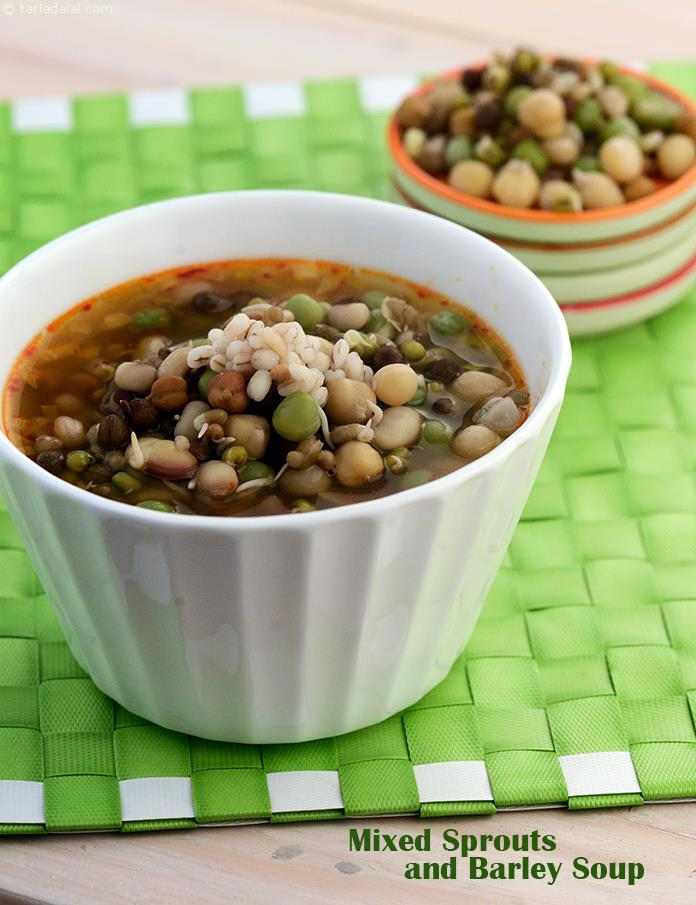 Mixed Sprouts and Barley Soup