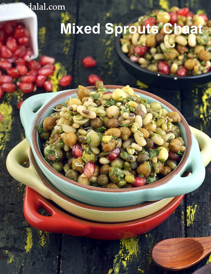 Mixed Sprouts Chaat, Evening Indian Snack