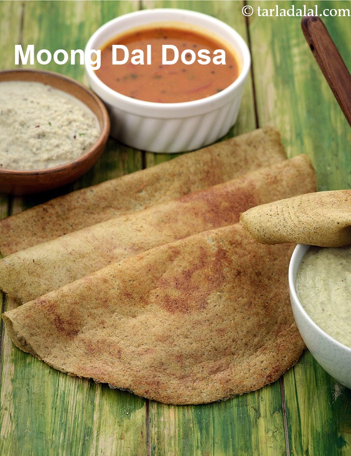 Moong Dal Dosa  (  Idlis and Dosas )