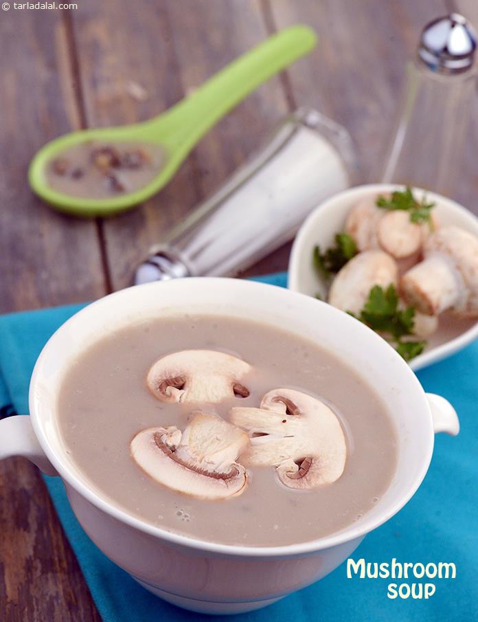 Mushroom Soup, an all-time favourite, becomes all the more desirable with the addition of oregano. With crunchy mushrooms, this soup is a winner in terms of flavour and texture.