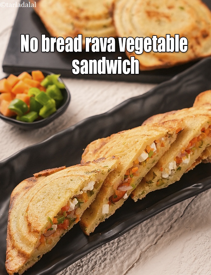 No Bread Vegetable Sandwich