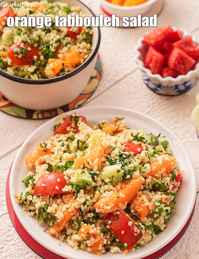 Orange Tabbouleh Salad, Lebanese