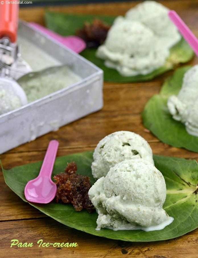 A digestive dessert, with all the goodness of ice-cream flavoured with paan.